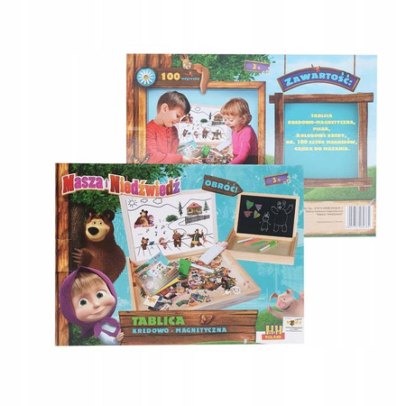 TABLICA DREWNIANA MASZA I NIEDŹWIEDŹ - 180 sztuk