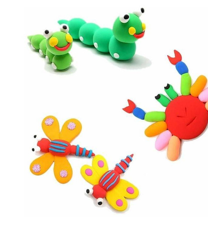 PLASTELINA SENSO GLINA POLIMEROWA PIANKOWA 12 SZT