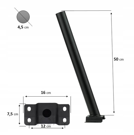 UCHWYT DO LAMPY ULICZNEJ SOLAR WYSIĘGNIK SŁUP