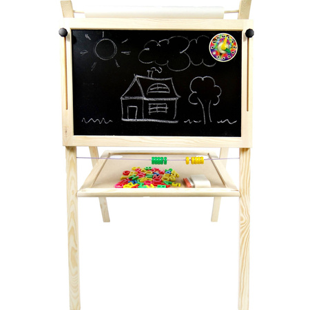 DUŻA TABLICA Z PAPIEREM MAGNETYCZNO - KREDOWA