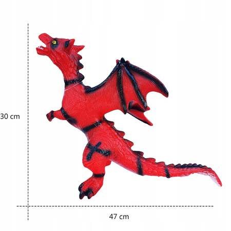 SM6 DUŻY GUMOWY SMOK DINOZAUR Z DŹWIĘKIEM