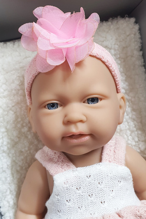 LALKA BOBAS LALECZKA GUMOWA BABY KOCYK PREZENT