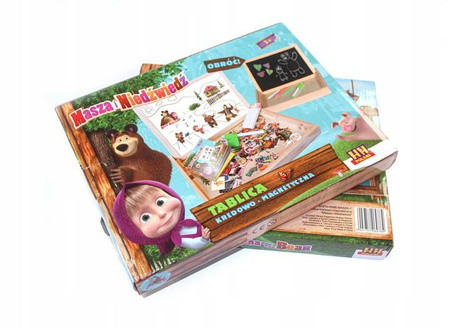 TABLICA DREWNIANA MASZA I NIEDŹWIEDŹ - 180 sztuk