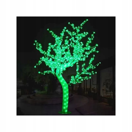 DRZEWKO LED ŚWIECĄCE 180 CM ZIELONE Z FLESHEM