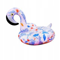 FLAMING W KWIATY MATERAC DMUCHANY MEGA duży