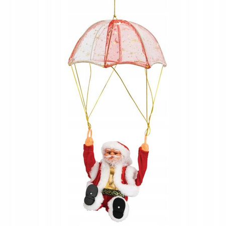 Święty MIKOŁAJ GRAJĄCY Śpiewający ROBI FIKOŁKI Ze Spadochronem