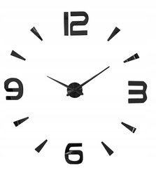 ZEGAR 3D ŚCIENNY DUŻY NOWOCZESNY NAKLEJANY