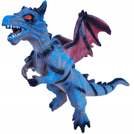 SM2 DUŻY GUMOWY SMOK DINOZAUR Z DŹWIĘKIEM