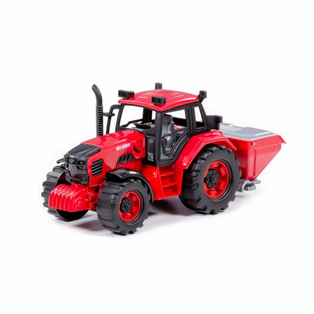 Traktor BELARUS z siewką do nawozów