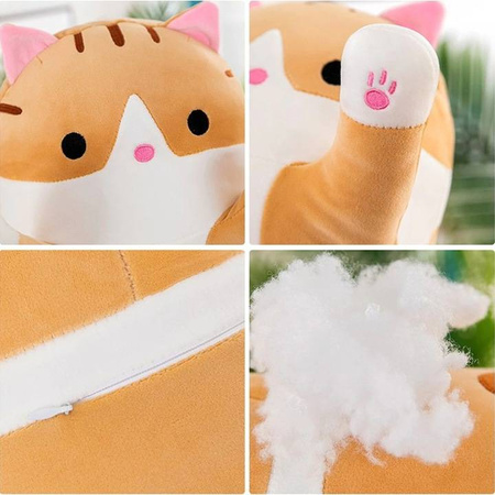 Maskotka długi kotek 70 cm maskotka poduszka