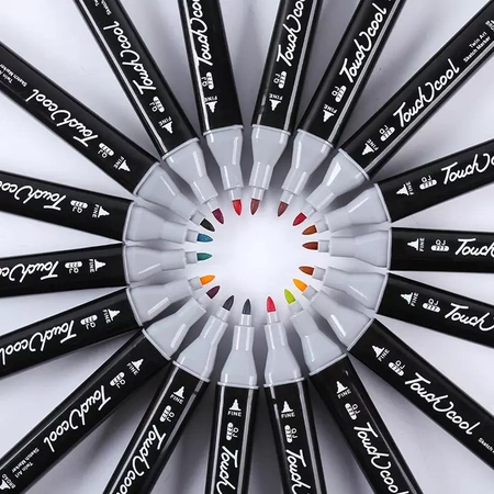 MARKERY DWUSTRONNE TOUCH W ETUI - ZESTAW 80 szt