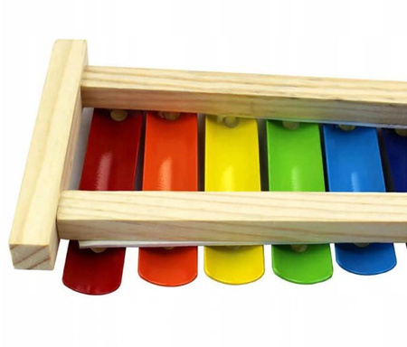 Cymbałki drewniane dla dziecka kolorowe edukacyjne