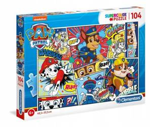 Puzzle SuperColor 104 el. Psi Patrol Clementoni