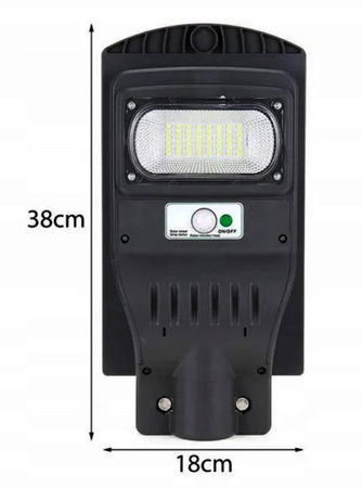 LAMPA SOLARNA LED 30W/300W z czujnikiem ruchu