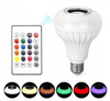 ŻARÓWKA KOLOROWA LED RGB BLUETOOTH GŁOŚNIK + PILOT