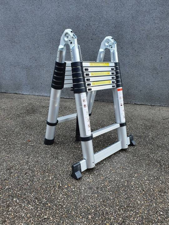 4,4 m DRABINA PODWÓJNA TELESKOPOWA PRZEGUBOWA