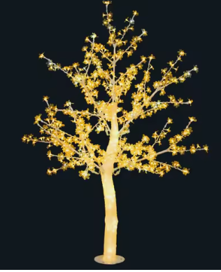 DRZEWKO LED ŚWIECĄCE 180 CM RÓŻOWE Z FLESHEM