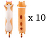 10 x Maskotka długi kotek 70 cm maskotka poduszka