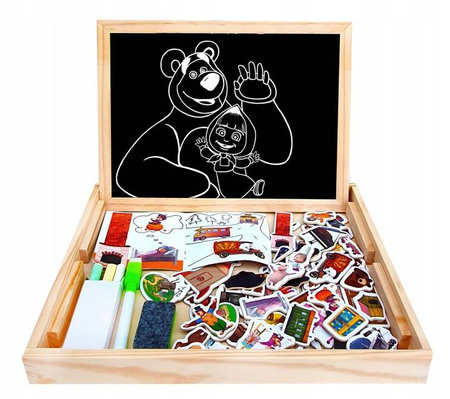 TABLICA DREWNIANA MASZA I NIEDŹWIEDŹ - 180 sztuk