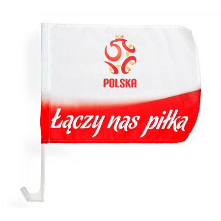 CHORĄGIEWKI flagi samochodowe KOMPLET 2 szt POLSKA