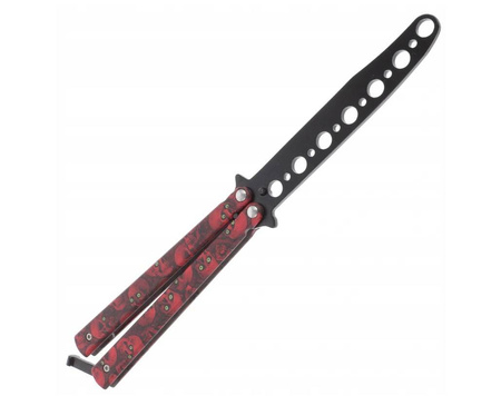 NÓŻ MOTYLKOWY TRENINGOWY TĘPY MOTYLEK DO TRENINGU