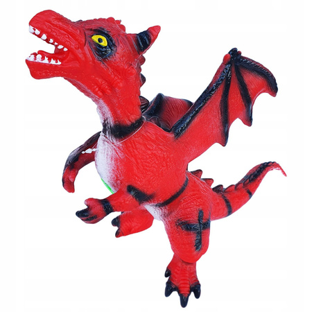 SM6 DUŻY GUMOWY SMOK DINOZAUR Z DŹWIĘKIEM