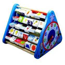 DREWNIANA EDUKACYJNA KOSTKA LICZYDŁO LABIRYNT GRA