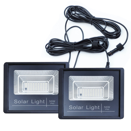 SOLARNY ZESTAW DO ALTANY 2 x 50w HALOGEN LED PANEL