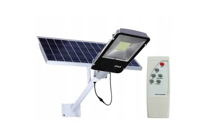 LATARNIA ULICZNA 1500W LAMPA SOLARNA SLIM+PANEL