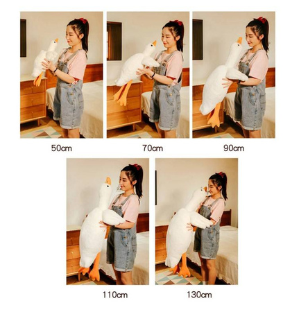 PODUSZKA MASKOTKA PLUSZAK GĘŚ 70 CM