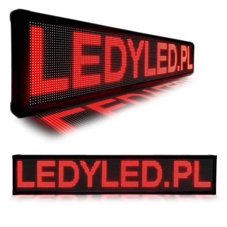 REKLAMA TABLICA LED 168 x 20 cm wyświetlacz ekran