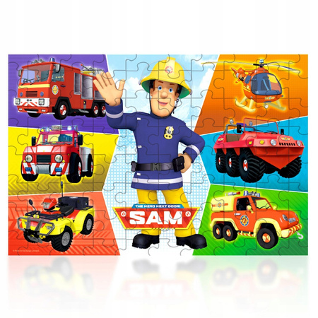 G101 Puzzle Trefl 100el. Pojazdy Strażaka Sama