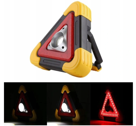 TRÓJKĄT AKUMULATOROWY LAMPA SOLARNA LED