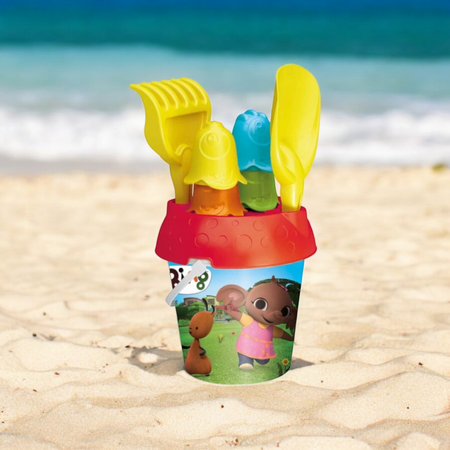 ZESTAW DO PIASKU BING WIADERKO ŁOPATKA GRABKI