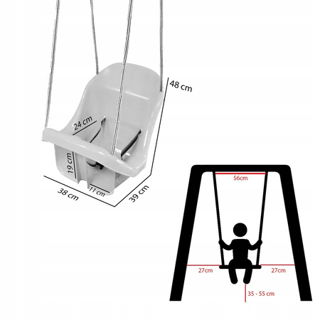 HUŚTAWKA KUBEŁKOWA CZERWONA
