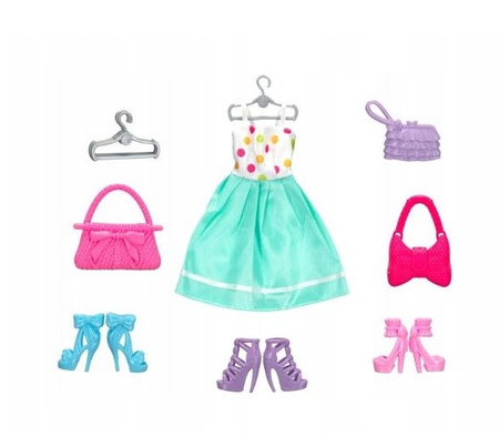 DOMEK DLA LALEK SZAFA LALKA UBRANIA GARDEROBA XXL