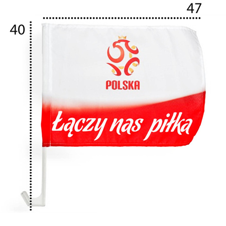CHORĄGIEWKI flagi samochodowe 10 sztuk POLSKA