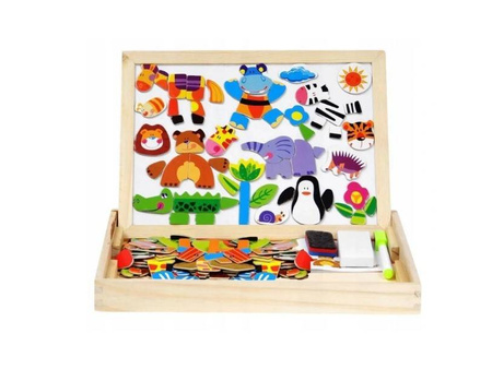 EDUKACYJNA DUŻA WIELOFUNKCYJNA TABLICA MAGNETYCZNA FARMA