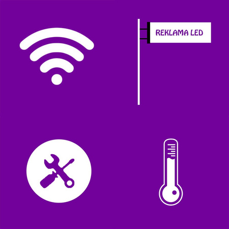 REKLAMA TABLICA LED 168 x 20 cm wyświetlacz ekran