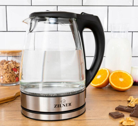Czajnik elektryczny przezroczysty Zilner ZL-108 PODŚWIETLANY 2200W