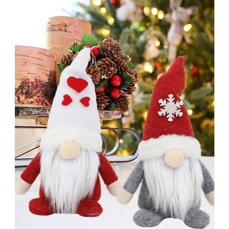 SKRZAT 2 X KRASNAL ŚWIĄTECZNY STOJĄCY PREZENT OZDOBA DEKORACJA ŚWIĄTECZNA