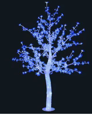 DRZEWKO LED ŚWIECĄCE 180 CM NIEBIESKIE Z FLESHEM