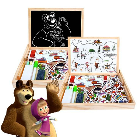 TABLICA DREWNIANA MASZA I NIEDŹWIEDŹ - 180 sztuk