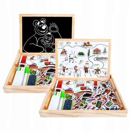 TABLICA DREWNIANA MASZA I NIEDŹWIEDŹ - 180 sztuk