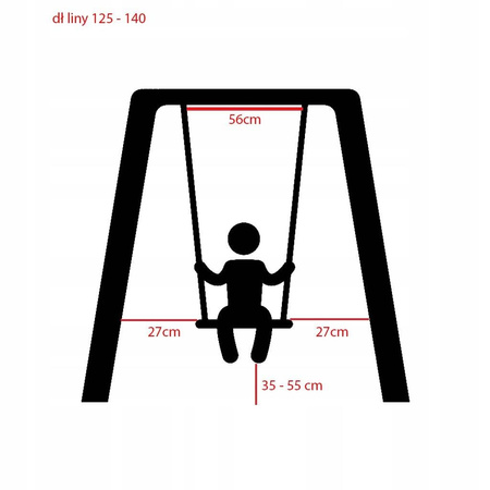 HUŚTAWKA PLASTIKOWA RÓŻOWA DO OGRODU