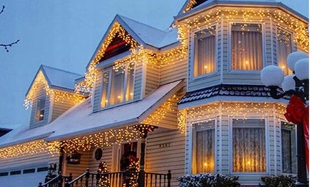 LAMPKI SOPLE 300 LED - BIAŁE CIEPŁE Z FLASHEM ZIMNYM