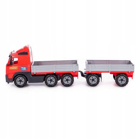 VOLVO CIĘŻARÓWKA SAMOCHÓD Z BURTAMI I PRZYCZEPĄ