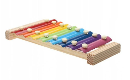 Cymbałki drewniane dla dziecka kolorowe edukacyjne