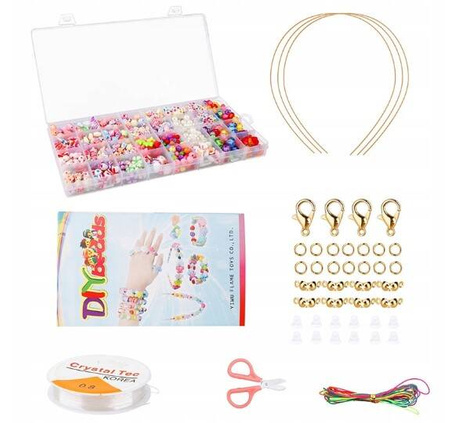 ZESTAW KORALIKÓW KORALIKI DO BRANSOLETEK