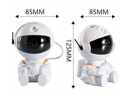 PROJEKTOR GWIAZD NIEBA RZUTNIK LED LAMPKA NOCNA ASTRONAUTA SIEDZĄCY